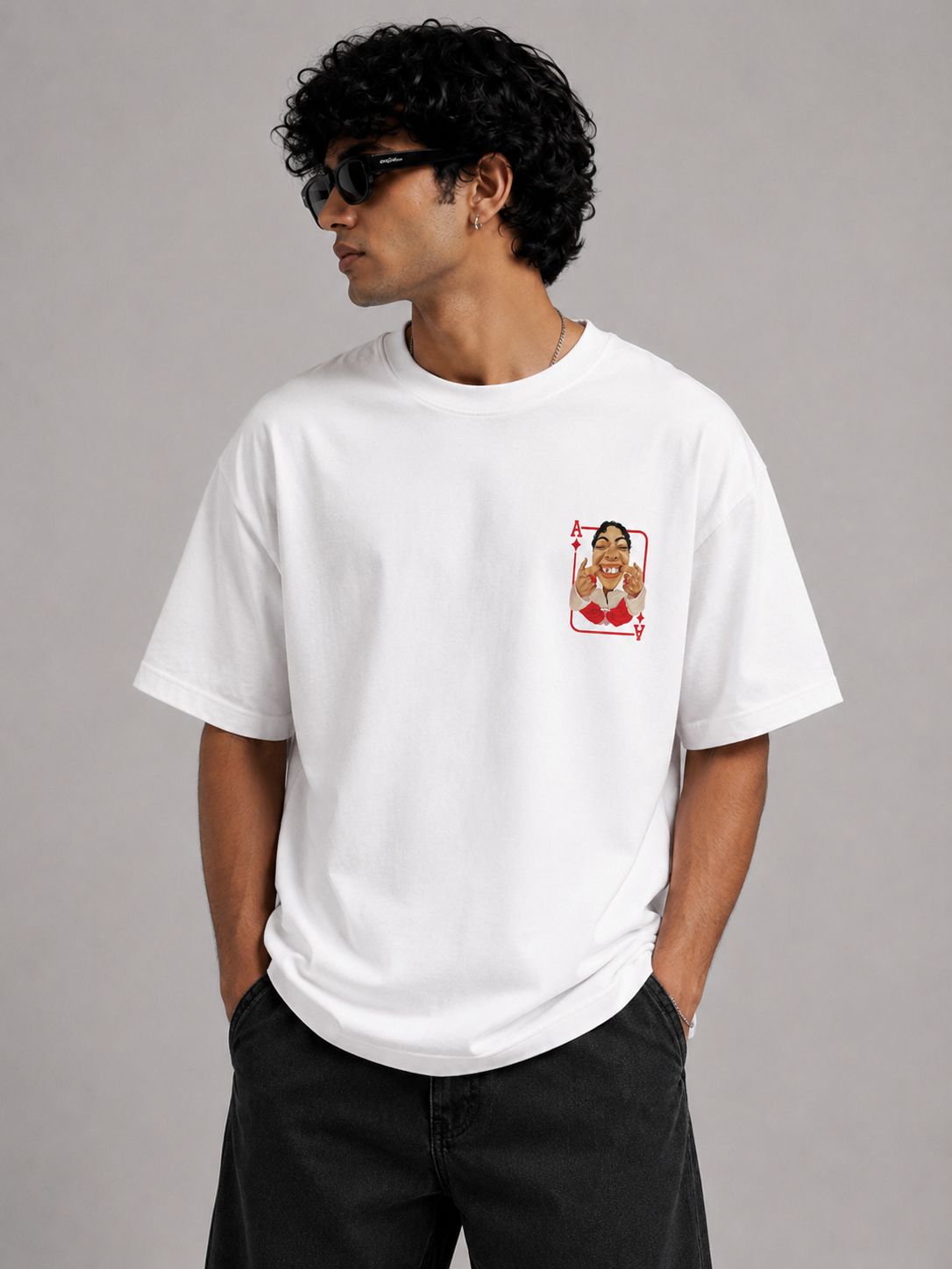 MOSAJC Ace of Attitude Oversized T-Shirt – 230 GSM French Terry Cotton-3