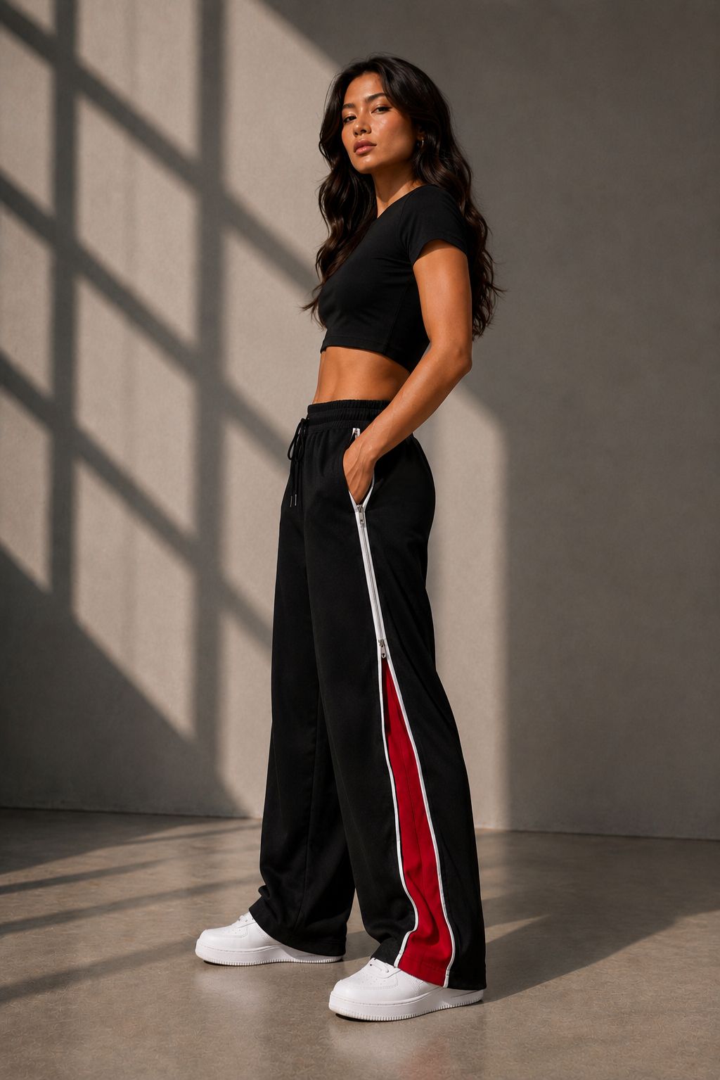 Mosajc Dual Zip Trackpants 260 Gsm French Terry Cotton