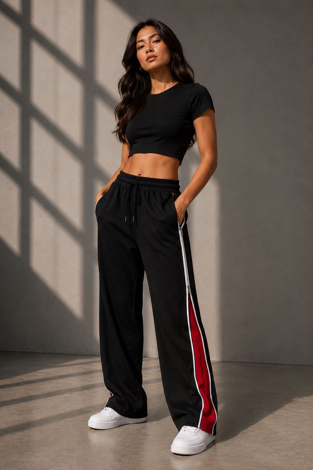 Mosajc Dual Zip Trackpants 260 Gsm French Terry Cotton