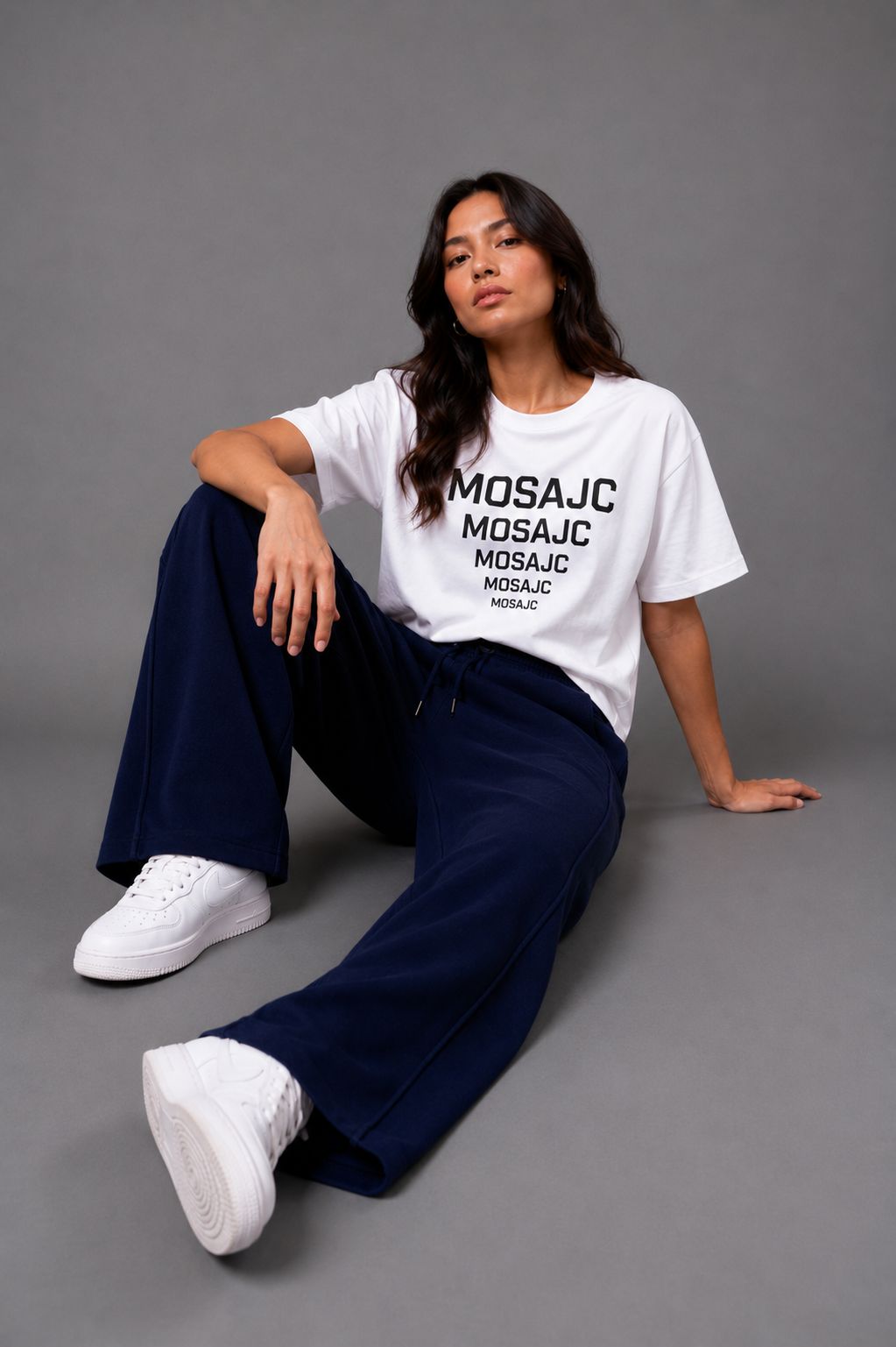 MOSAJC Midnight Flow Wide-Leg Track Pants – 300 GSM Cotton Fleece-3