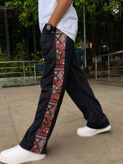 MOSAJC Nomad Stripe Trackpants – 260 GSM Premium Cotton