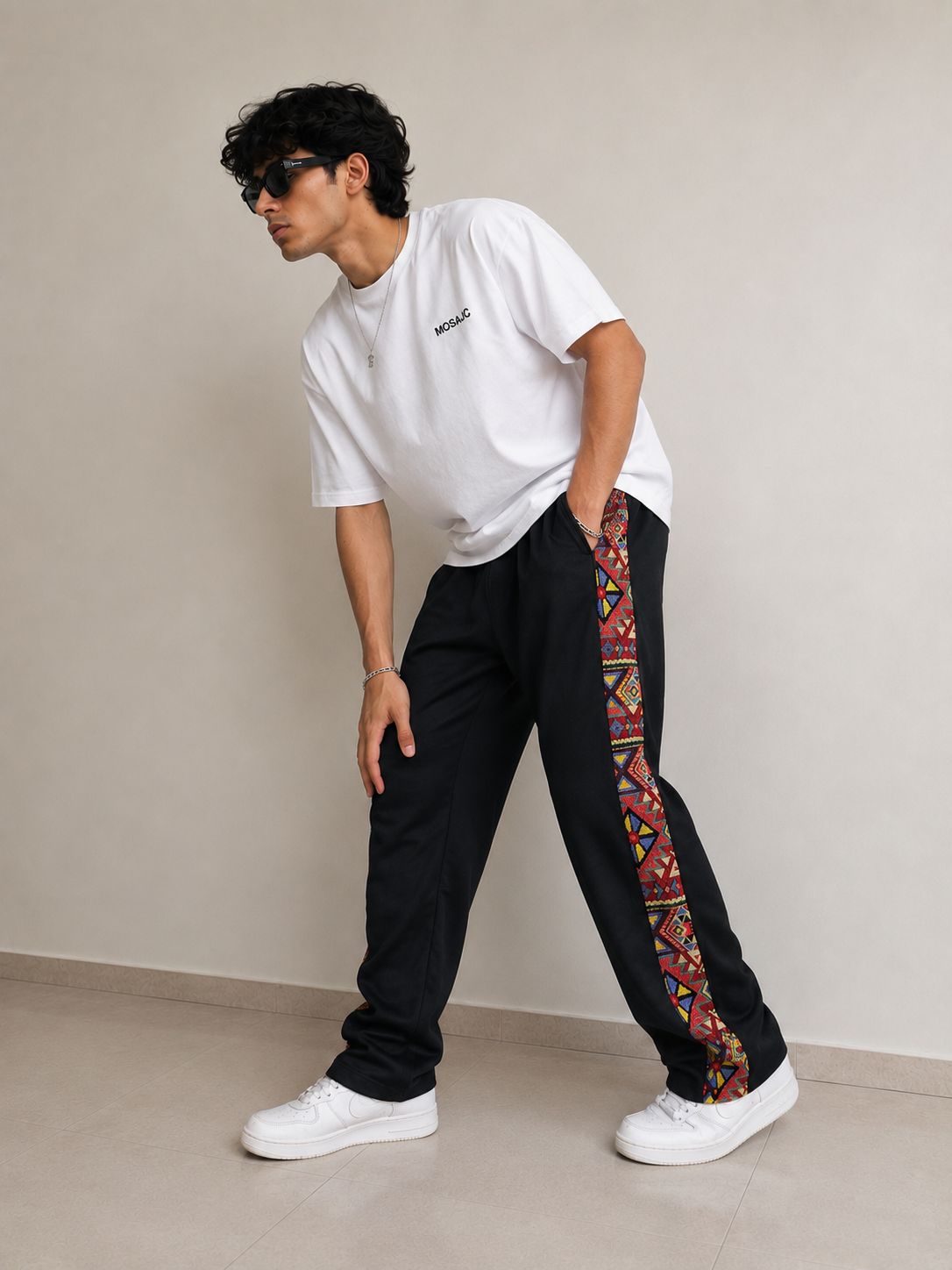 MOSAJC Nomad Stripe Trackpants – 260 GSM Premium Cotton-6