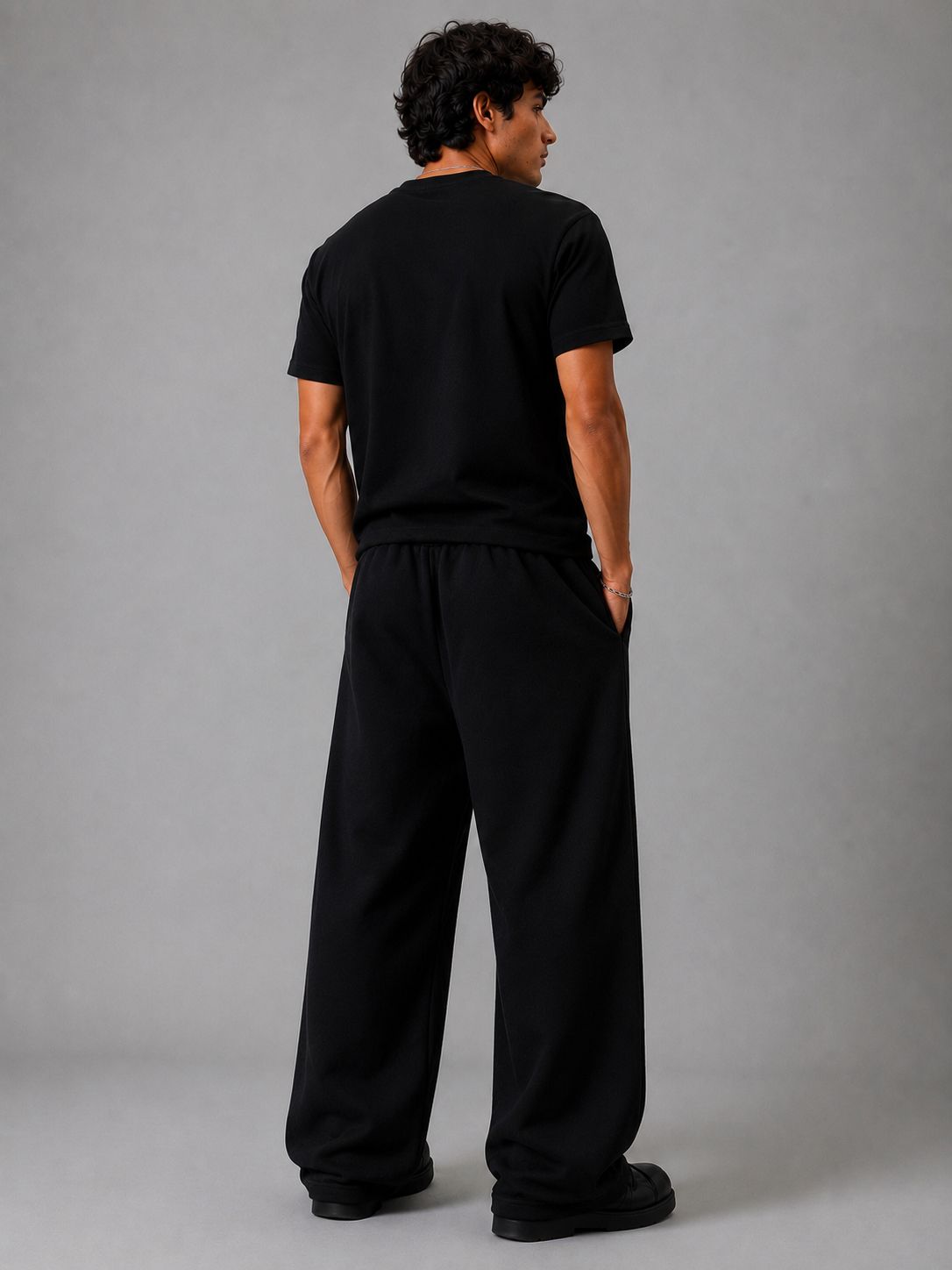 MOSAJC Axis Straight Fit Track Pants – Black-4