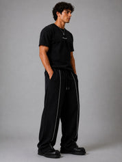 MOSAJC Axis Straight Fit Track Pants – Black