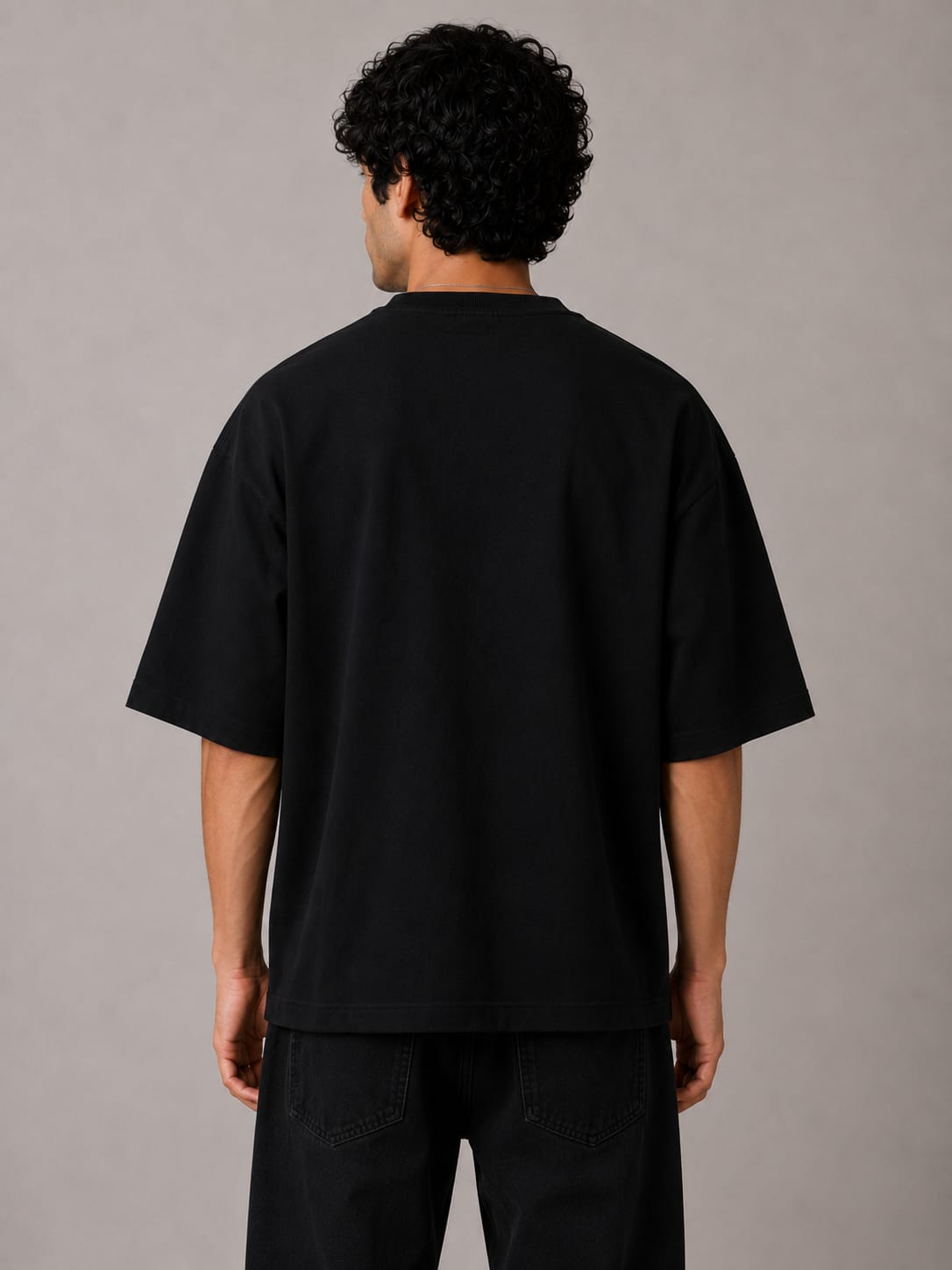 MOSAJC Neon Volt Piping Oversized T-Shirt – 260 GSM French Terry Cotton-3