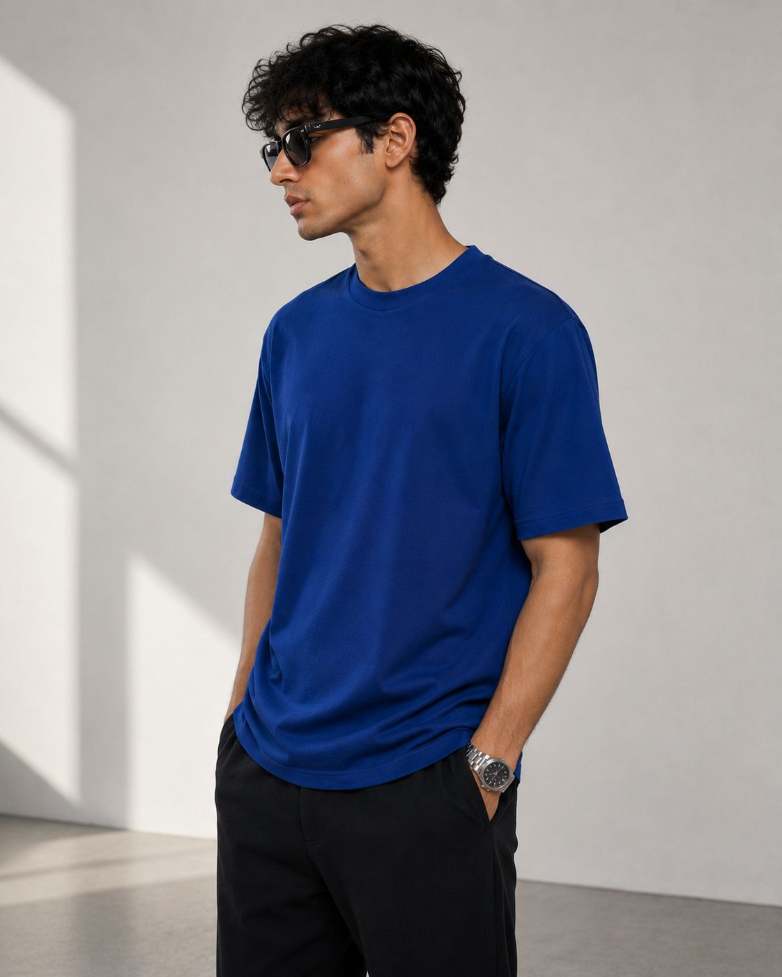 Mosajc Royale Core Regular Fit T-Shirt - Royal Blue ( 180 Gsm )