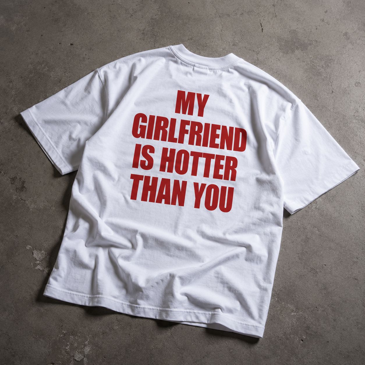 MOSAJC Hotter Than You Oversized T-Shirt – White