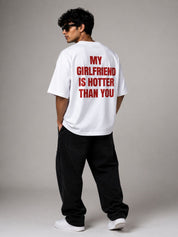 MOSAJC Hotter Than You Oversized T-Shirt – White