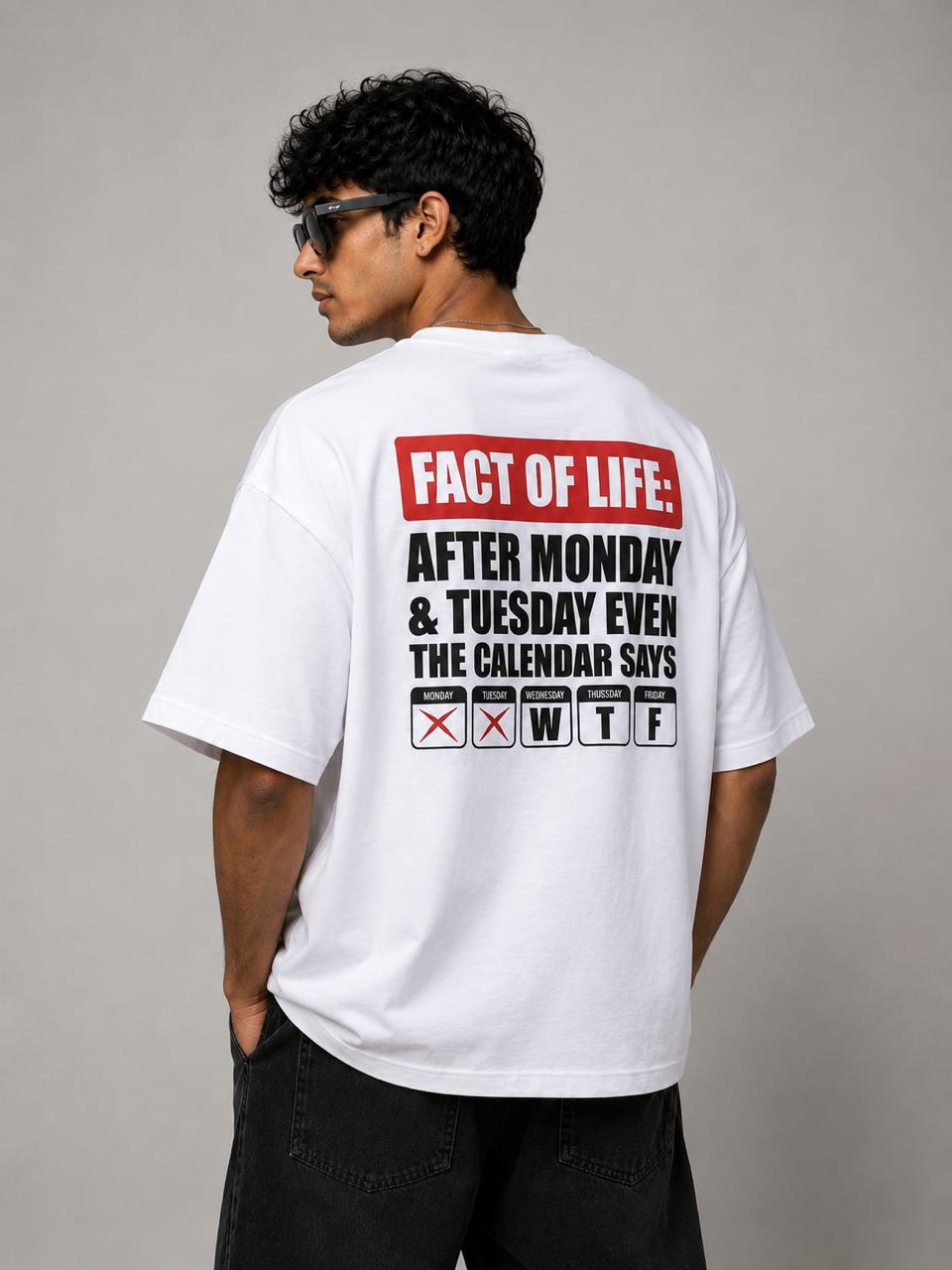 MOSAJC WTF Oversized Graphic T-Shirt – White-3