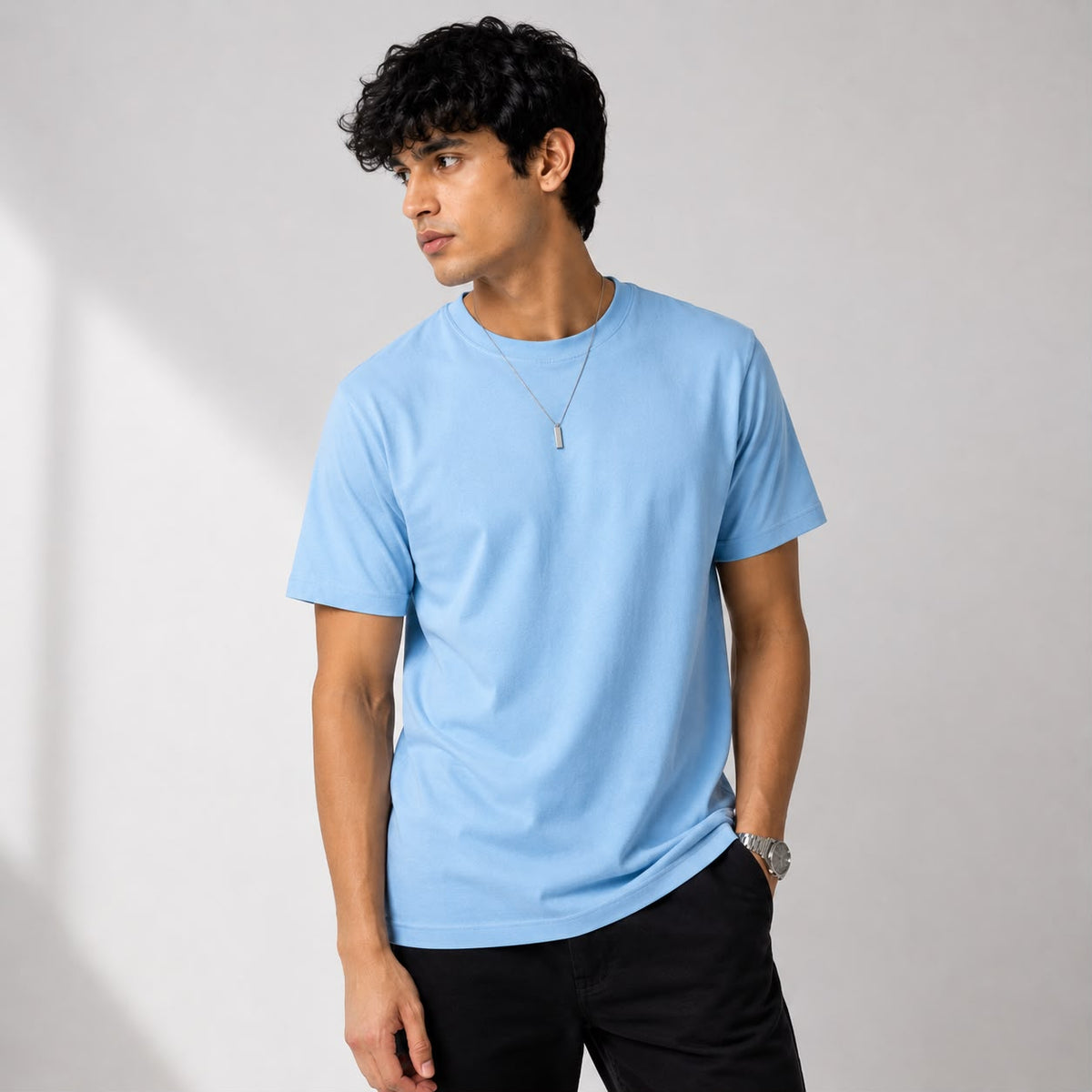 Skyline Relaxed Blue Tee