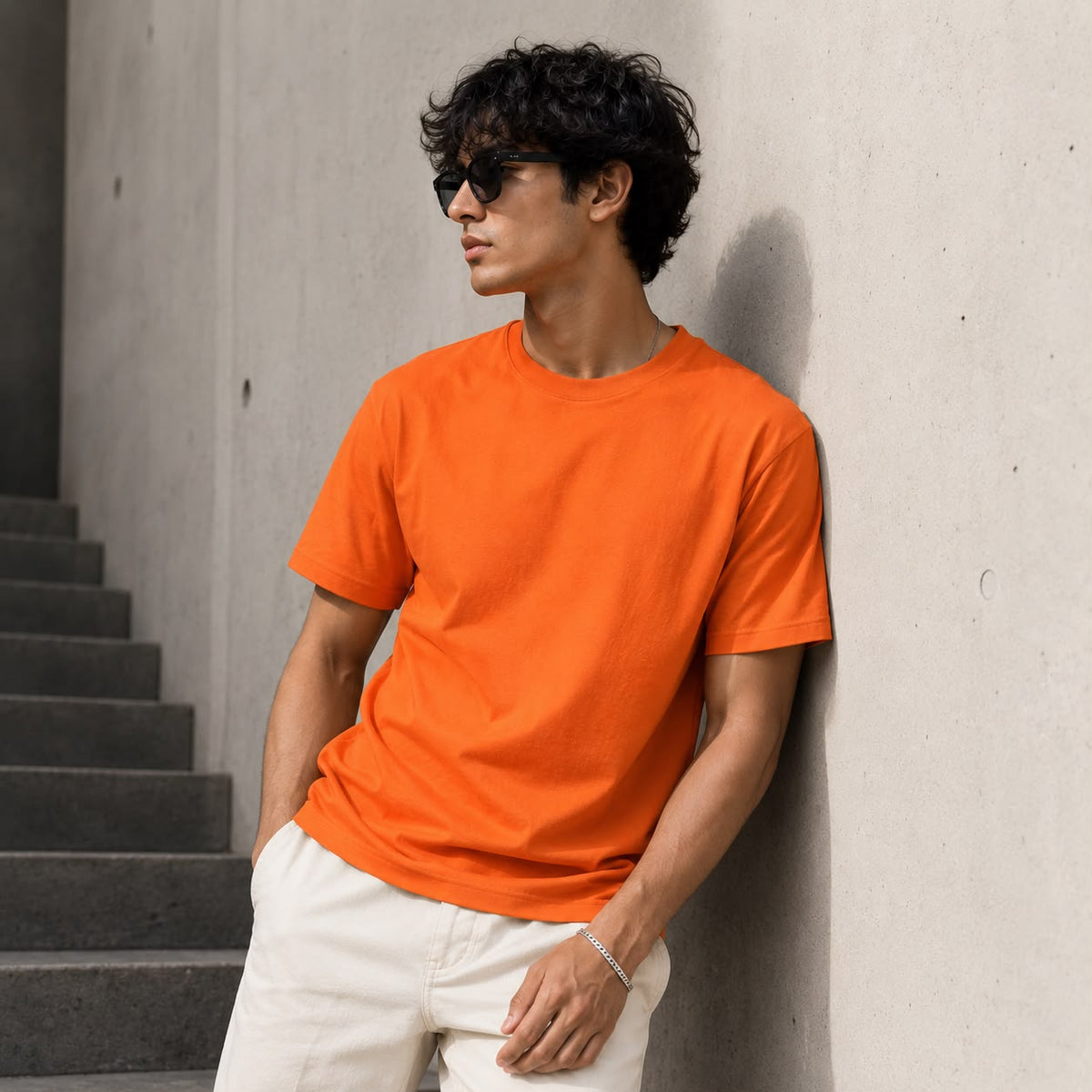 Citrus Blaze Regular Fit T-Shirt | 180 GSM Premium Cotton-3