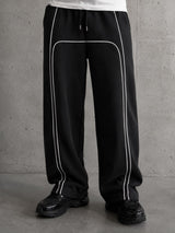 MOSAJC Neo Drift Wide Leg Track Pants – Black