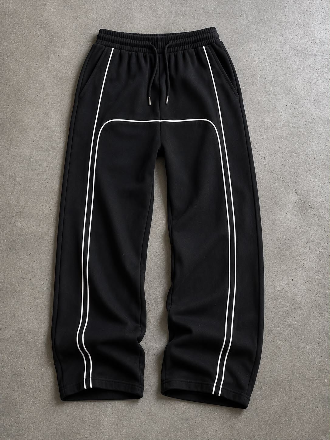 MOSAJC Neo Drift Wide Leg Track Pants – Black-3