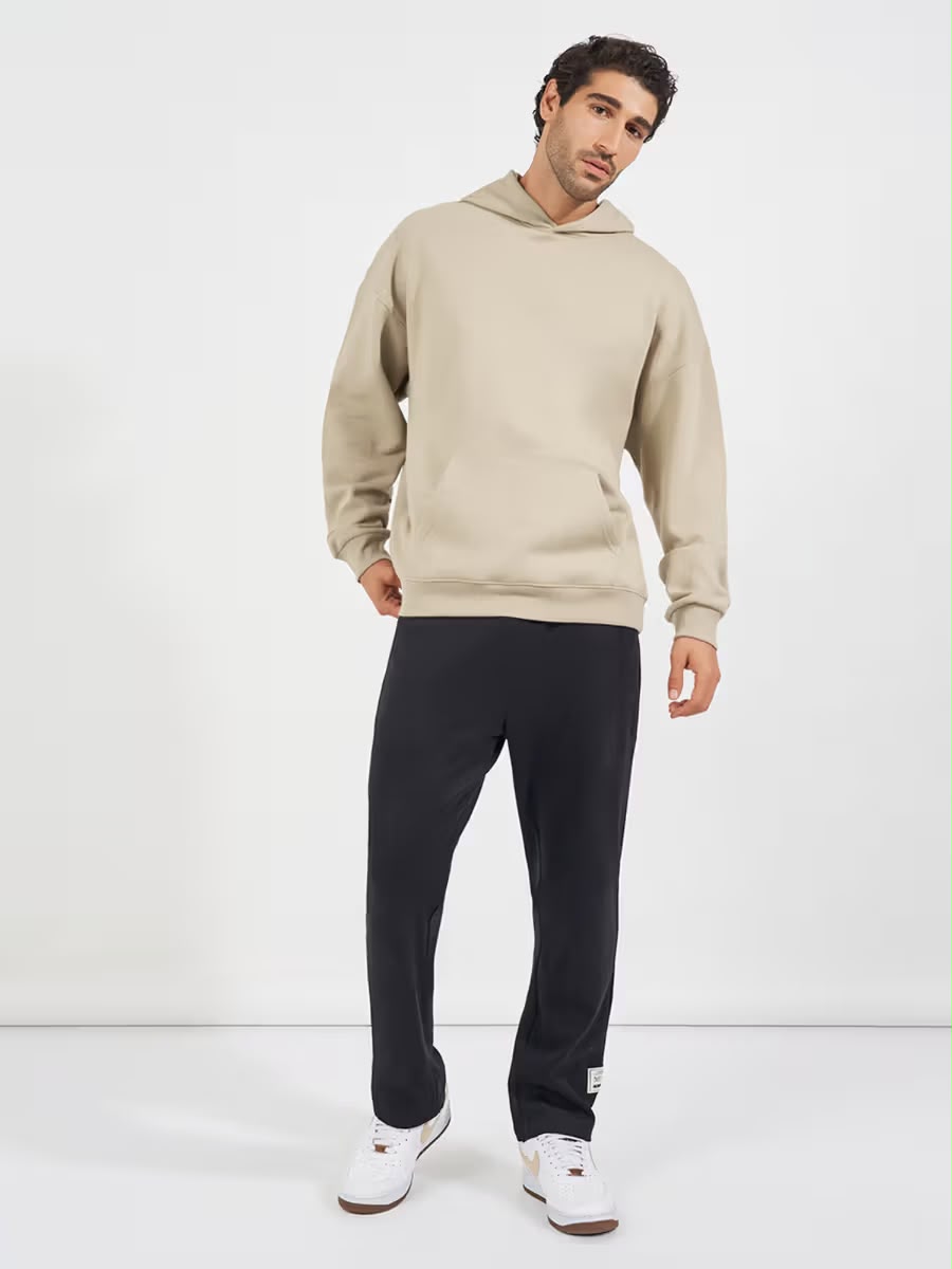 Beige Oversized Hoodie