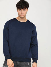 Midnight Navy Blue Solid Sweatshirt