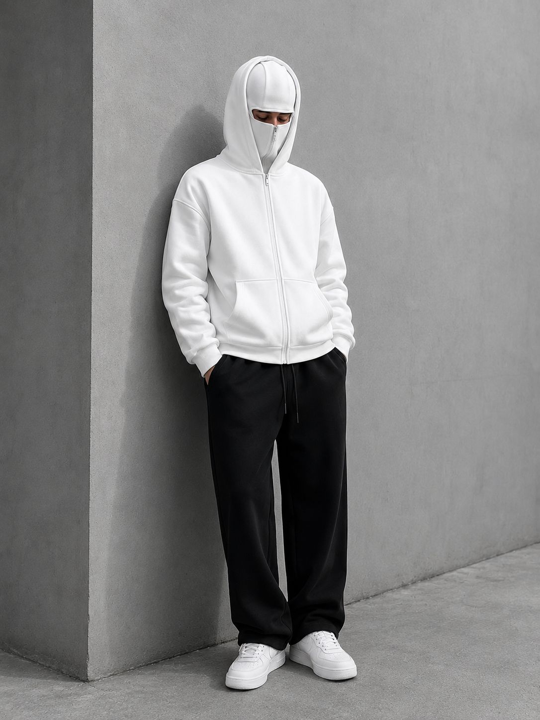 Frostcore Balaclava Zip Hoodie - White-3