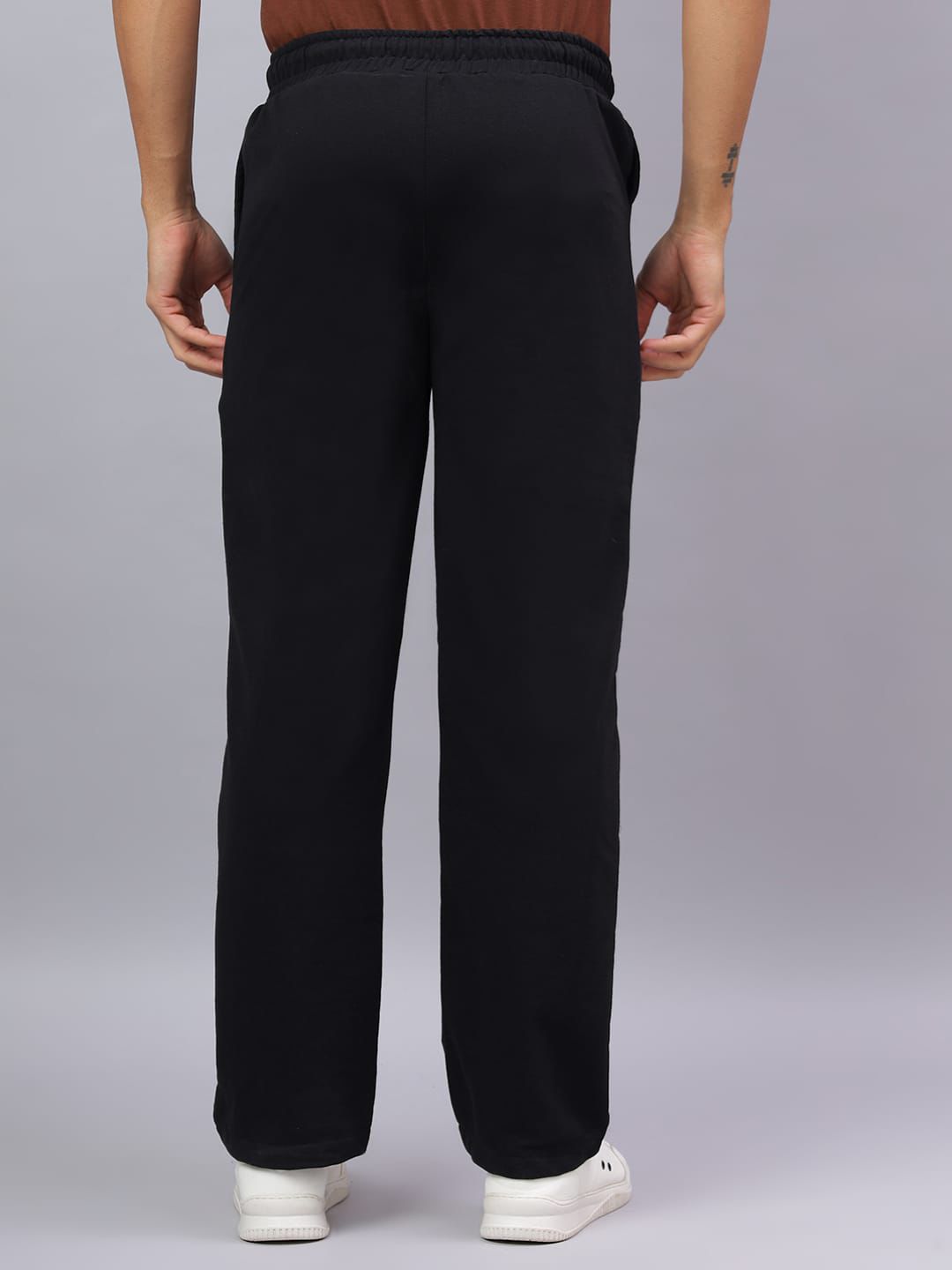 Black Core Relaxed Fit Track Pants