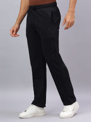 Black Core Relaxed Fit Track Pants