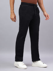 Black Core Relaxed Fit Track Pants