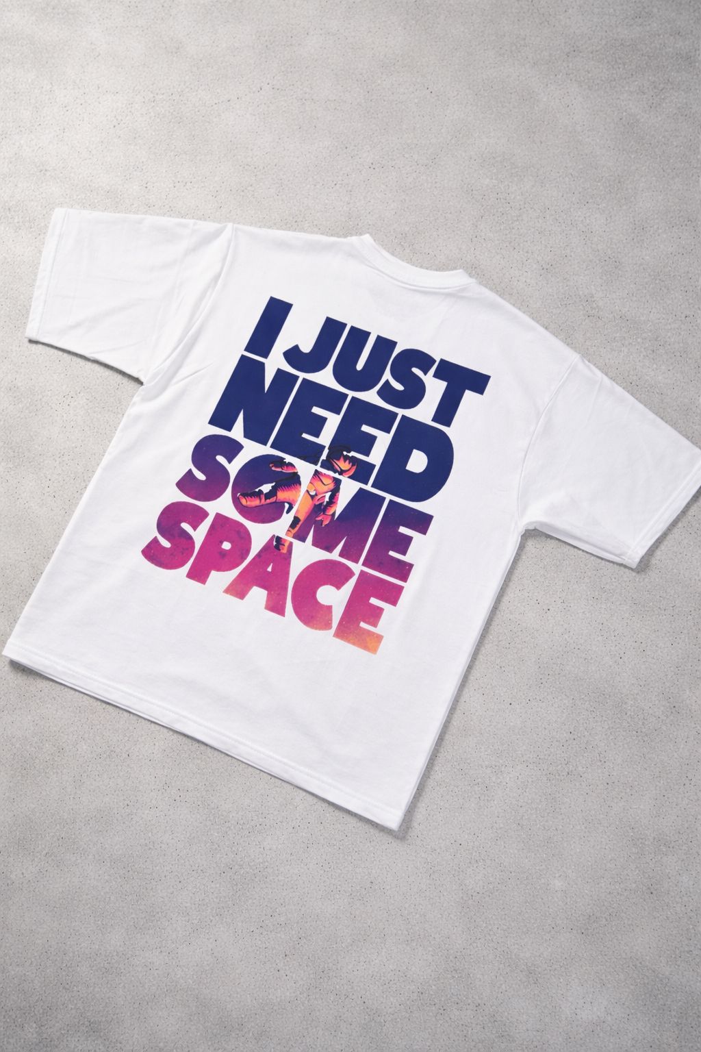 Need Some Space Oversized Graphic T-Shirt-4