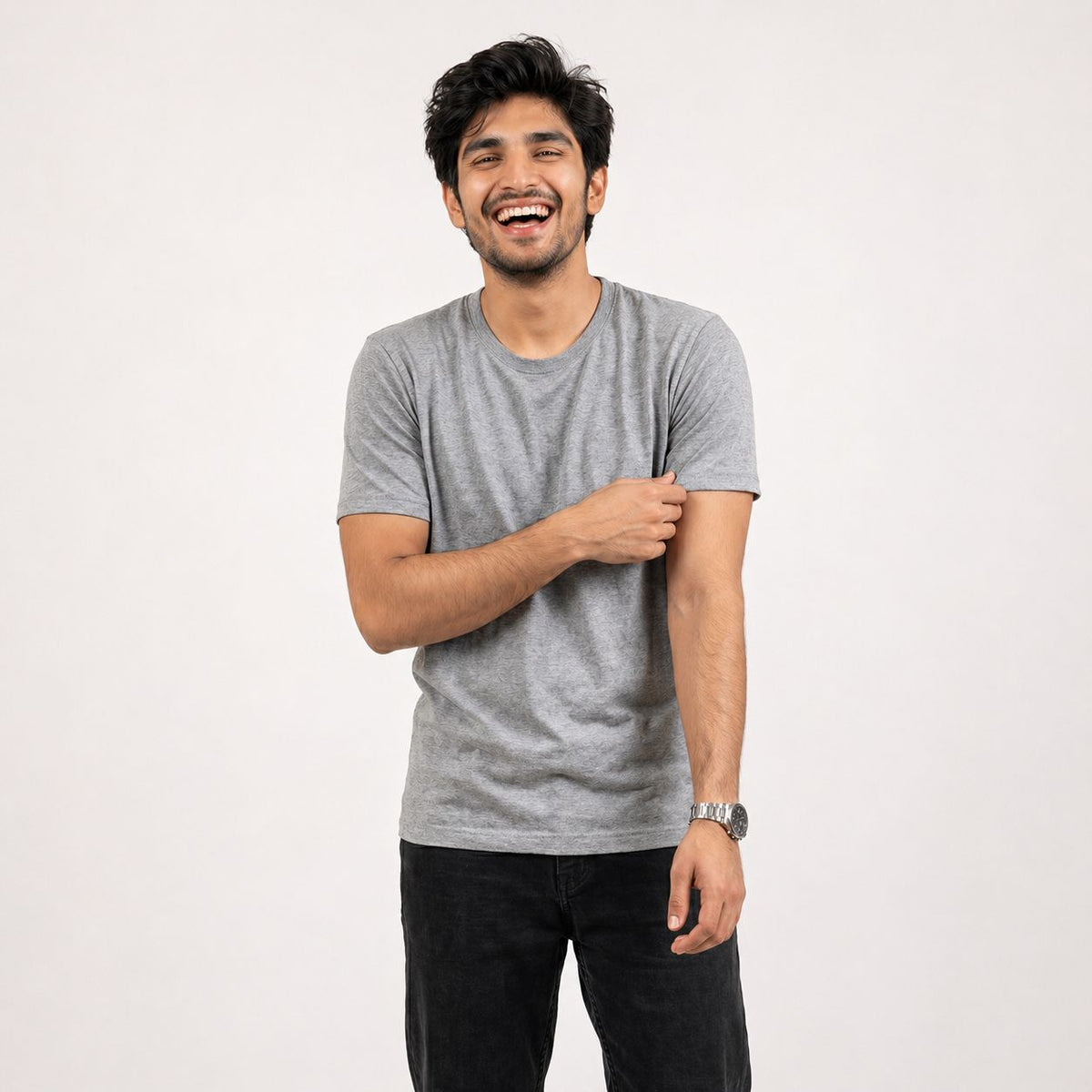 Core Melange T-Shirt – Regular Fit | Grey