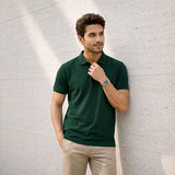 Bottle Green Relaxed Fit Polo Tee