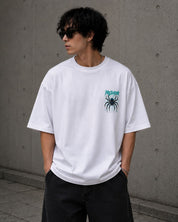 Predator Graphic Oversized T-Shirt – White | 230 GSM