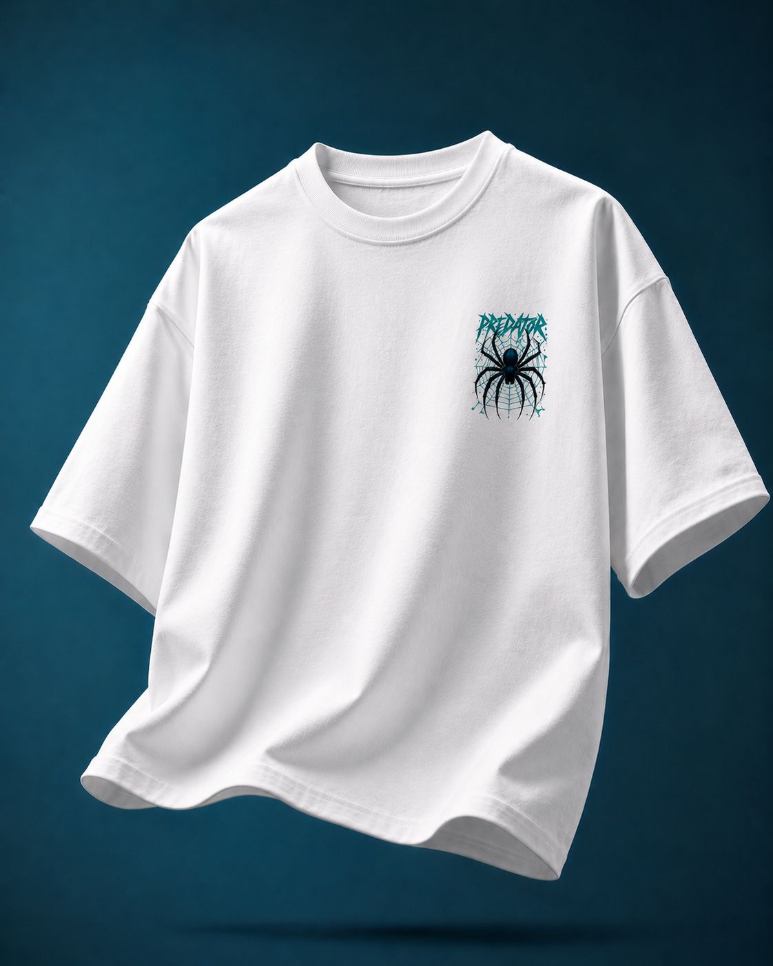 Predator Graphic Oversized T-Shirt – White | 230 GSM