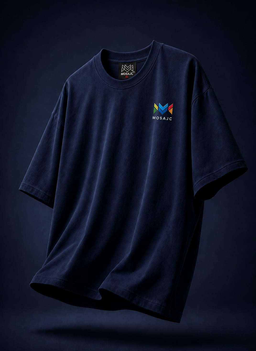 Feeling Berrygood Oversized Graphic T-Shirt – Navy Blue | Puff Print