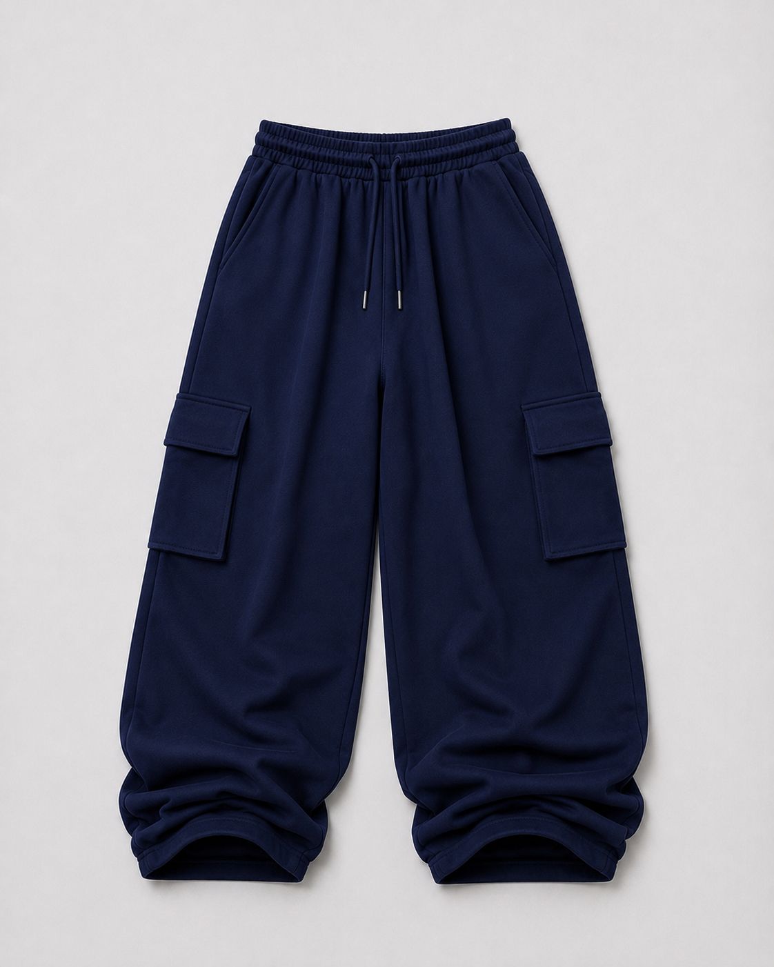 Mosajc Atlas Cargo Trackpants – Navy Blue | 260 GSM-6