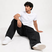 300 Gsm  Gravity Heavyweight Trackpants (Black)