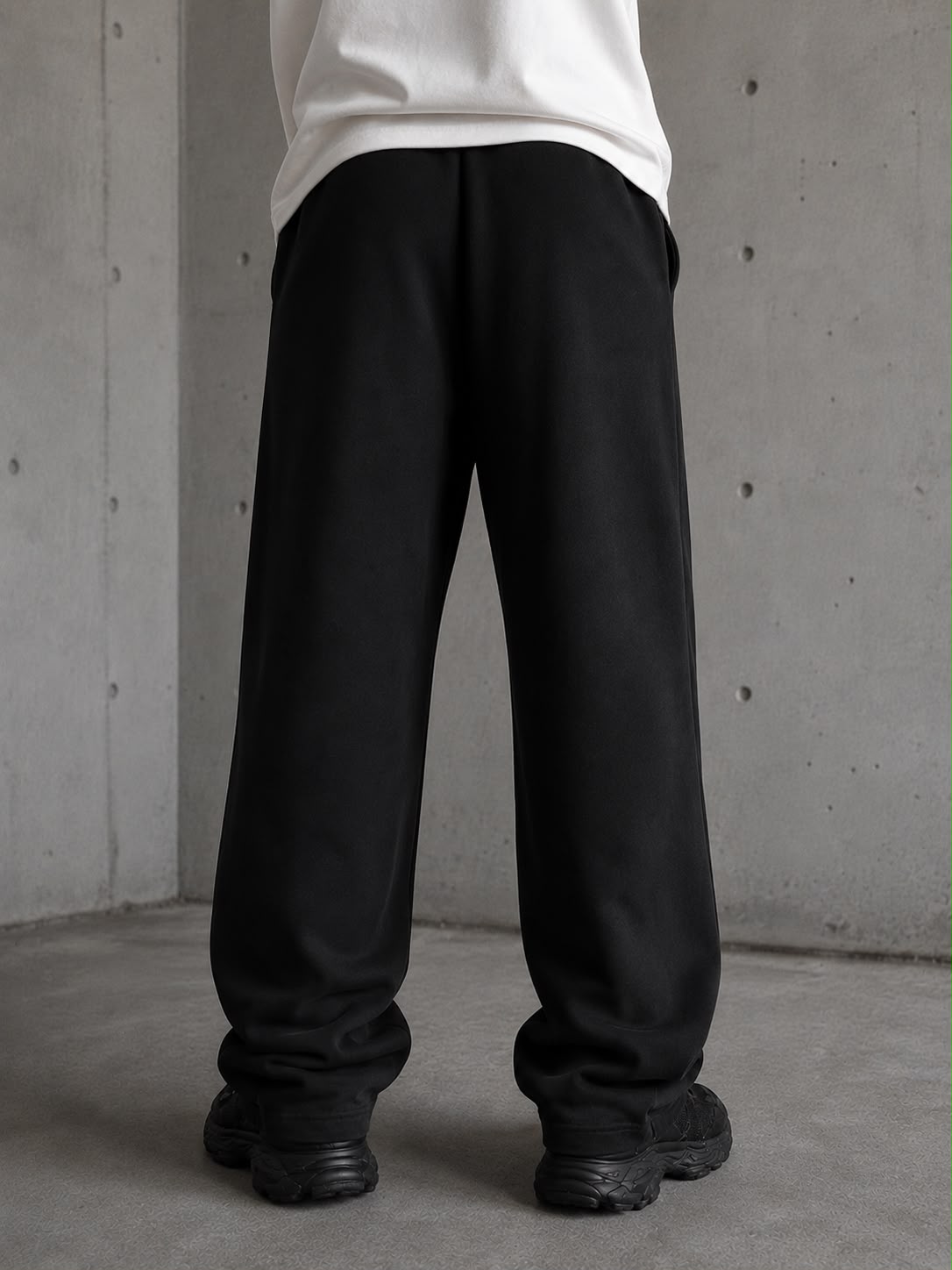 Mosajc  Neo Drift Baggy Trackpants - ( Black)-3