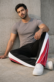 Triple Panel Zip Track Pants