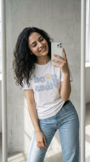 Good Vibes Daisy Graphic T-Shirt