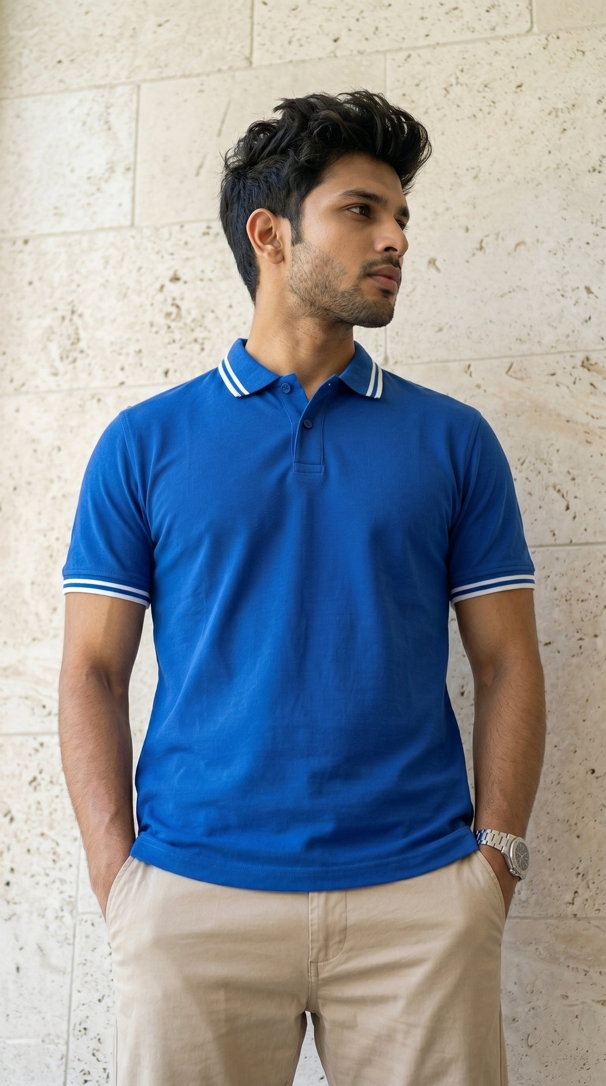 Classic Tipped Polo T-Shirt-3