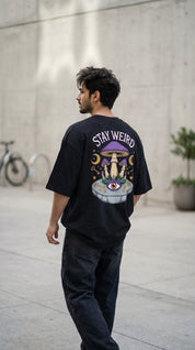 Stay Weird Oversized Graphic T-Shirt
