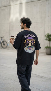 Stay Weird Oversized Graphic T-Shirt