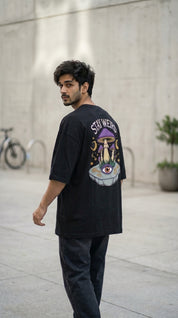 Stay Weird Oversized Graphic T-Shirt