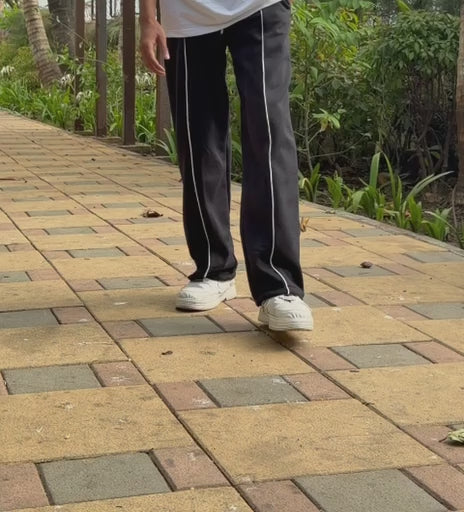 MOSAJC Axis Straight Fit Track Pants – Black-7